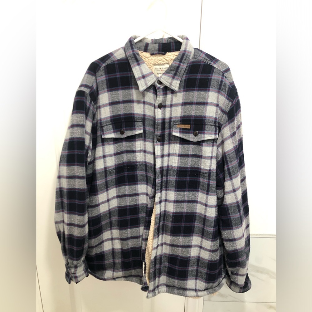Vintage Field and Stream XL Sherpa lined flannel jacket